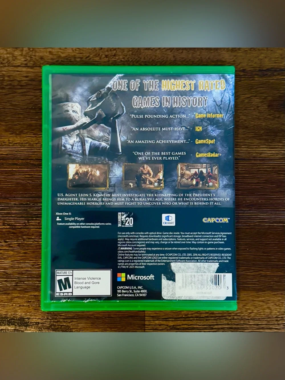 Resident Evil 4 Xbox One RARE Game Survival Horror Tested Video Iconic GOAT